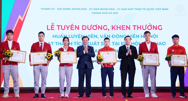 VINH DANH VĐV, HLV HÀ NỘI TIÊU BIỂU TẠI SEA GAMES 31